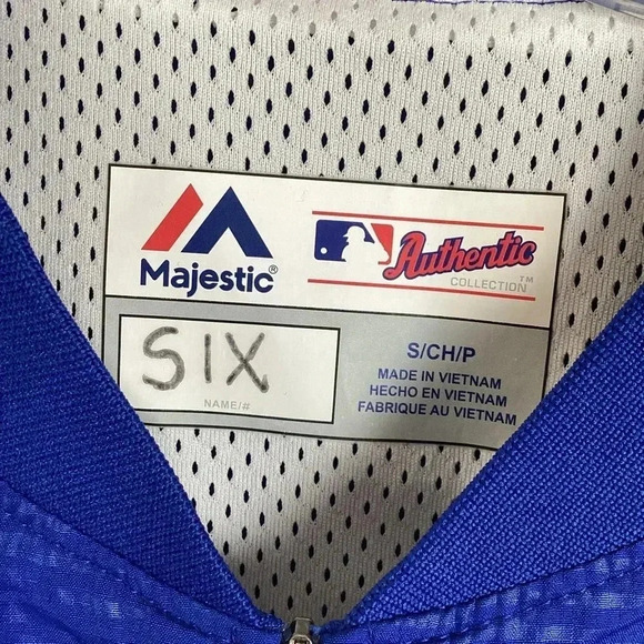 Men's Majestic Royal/Navy Toronto Blue Jays Authentic Collection S/P - Picture 5 of 9